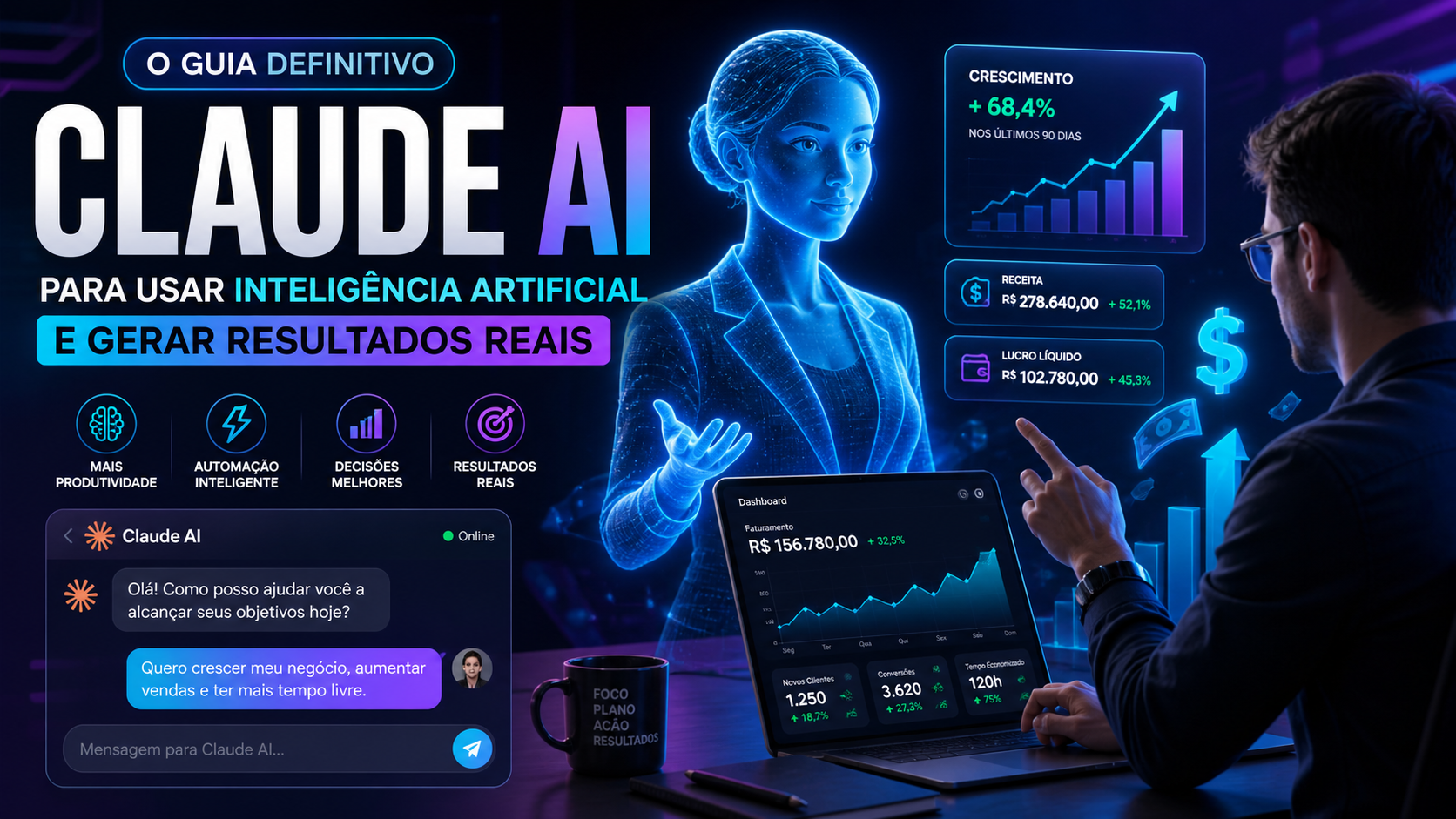 Claude AI: O Guia Definitivo para Usar Inteligência Artificial e Gerar Resultados Reais